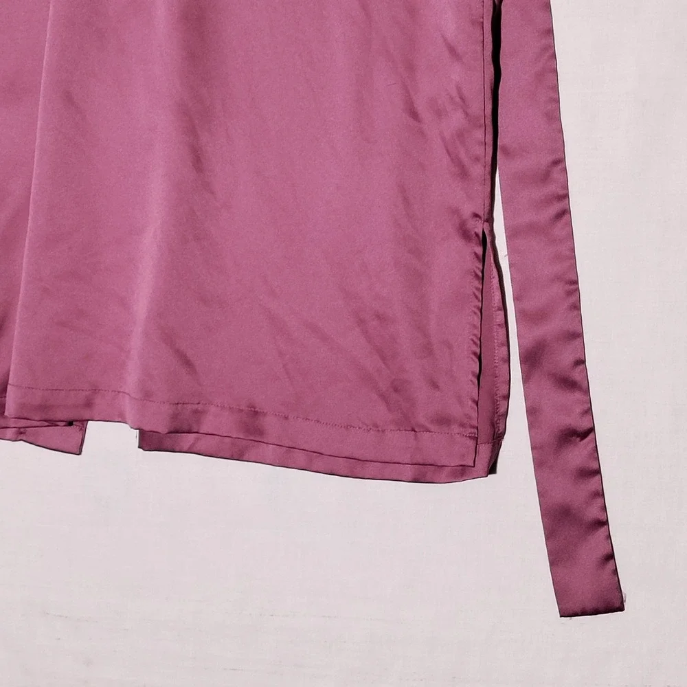 Vintage VICTORIA'S SECRET Nightgown Robe‎ Pink Satin Sz XS/S with Belt